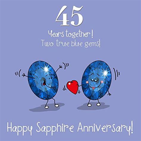From 2.29 45th Wedding Anniversary Greetings Card - Sapphire