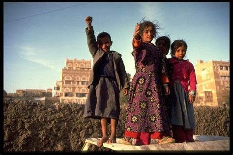 Children In Sanaa City Yemen Tell The World People Of The World