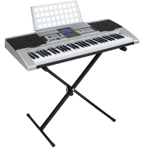 Electronic Piano Keyboard 61 Key Music Key Board Piano With X Stand