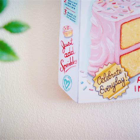 Everyday Is A Holiday — Cake Mix Box Plaque