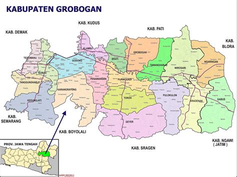 Update loker kabupaten grobogan terbaru sekarang ini. Peta Kabupaten Grobogan