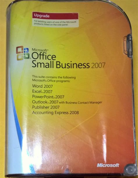 Microsoft Office Small Business 2007 Upgrade Retail Win32 Cd Sku W87