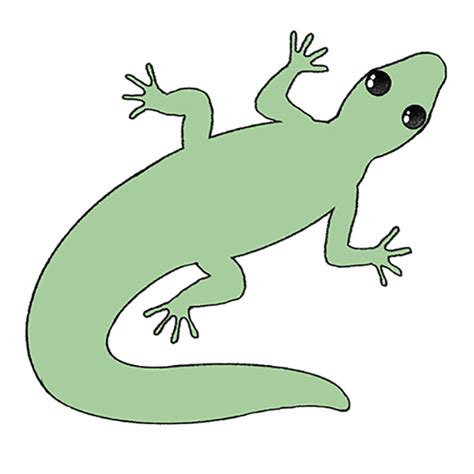 How To Draw An Easy Lizard Easy Drawing Tutorial For Kids
