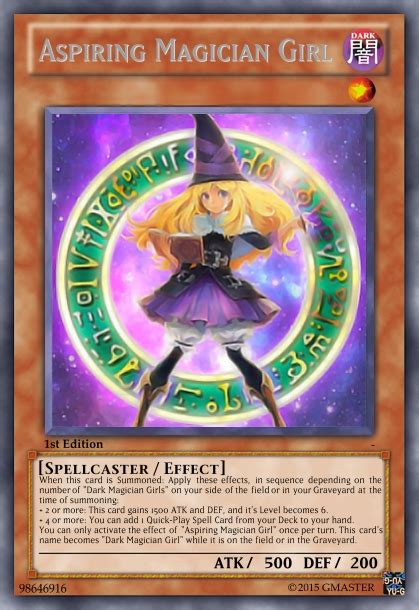 Dark Magician Girl Support Aspiring Magician Girl Advanced Card