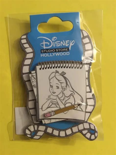 Disney Dsf Dssh Alice Sketch Pad Pin Studio Store Hollywood D23 Pin Eur