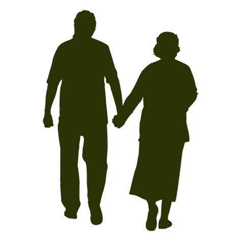Old Couple Silhouette Transparent Png And Svg Vector File