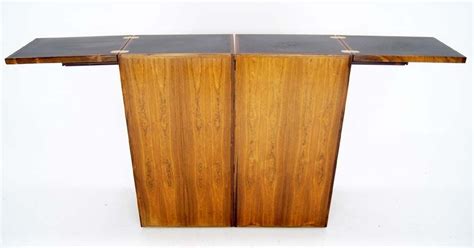 Very rare folding bar cabinet designed by johannes andersen. Mid Century Danish Modern Rosewood Stow or Fold Away Bar ...