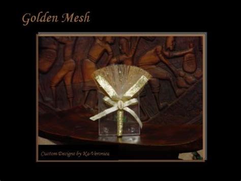 African Weddings Heritage Wedding Brooms Accessories And Ts Golden Mesh Broom Favor