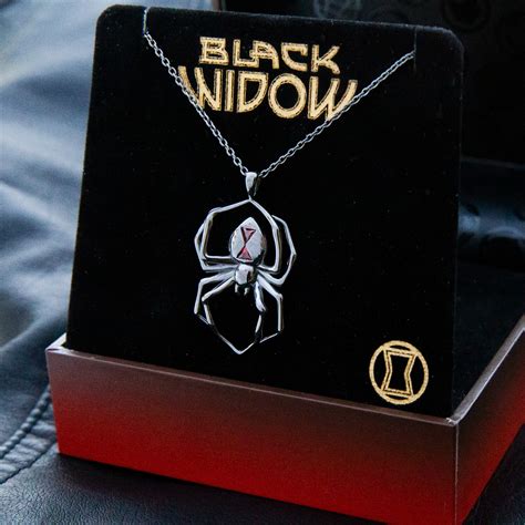 Marvel X Rocklove Black Widow Spider Necklace Marvel X Rocklove