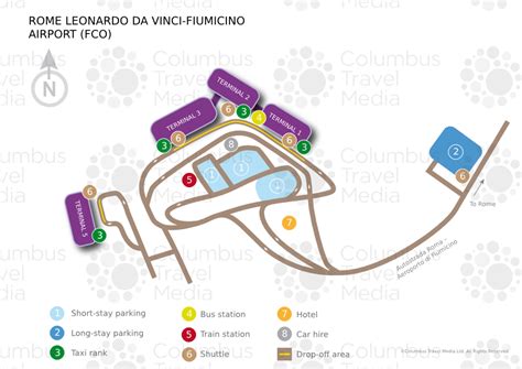 Rome Leonardo Da Vinci Fiumicino International Fco Airport Terminal Map