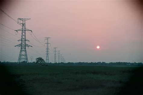 Sunset Electricity Pylons Vietnam Free Photo On Pixabay Pixabay