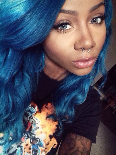 Lipstickbulletz Jaymoneyy Blue Hair Dyed Hair Blue Blue Hair Dark