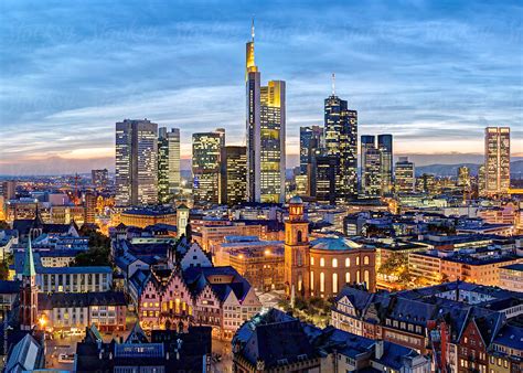 City Skyline Frankfurt Am Main Hessen Germany Europe By Stocksy