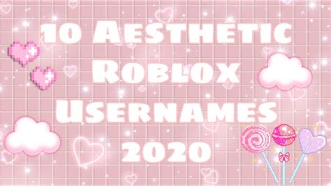 Aesthetic Roblox Usernames 2020 Youtube
