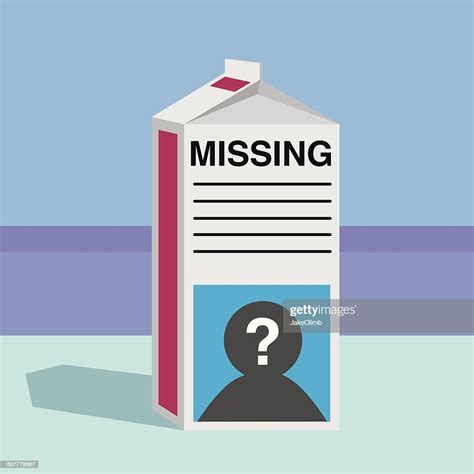 Missing Person Milk Carton High Res Vector Graphic Getty Images