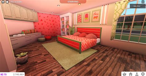 Fruit themed bedroom Bloxburg bedroom idea | Tiny house layout, Home