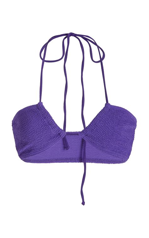 Bondeye Margarita Bandeau Bikini Top In Purple Lyst Uk