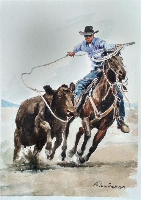Original Art Drawing Texas Cowboy Rancho Rodeo Horse Tehas Etsy Art