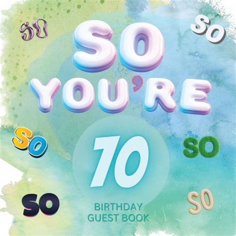 So Youre 70 Birthday Guest Book Fabulous For Your Birthday Party