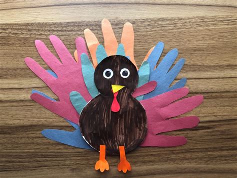 Handprint Turkey Craft New Horizon Academy