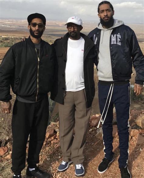 Nipsey Hussle With His Dad And Brother Lauren London Nipsey Hussle