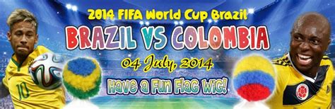 Colombia in the copa américa group stage on wednesday, june 23. FlagWigs: Brazil Vs Colombia 04 July Brazil World Cup in ...