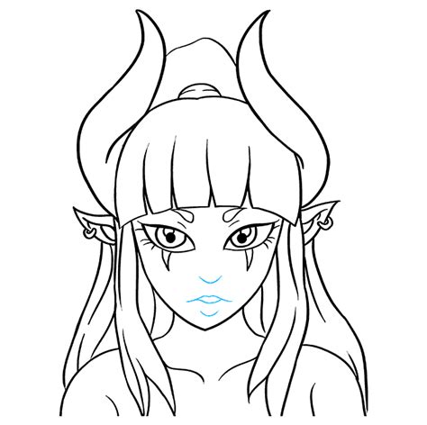 How To Draw A Demon Girl Really Easy Drawing Tutorial Demon Girl