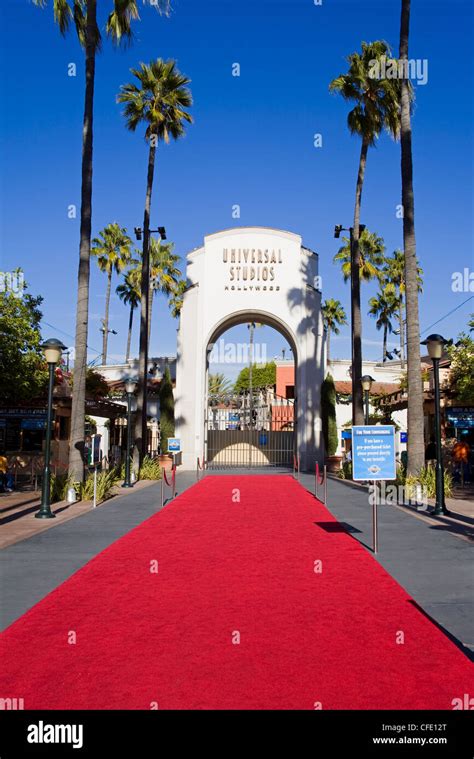 Entrance To Universal Studios Hollywood In Los Angeles California