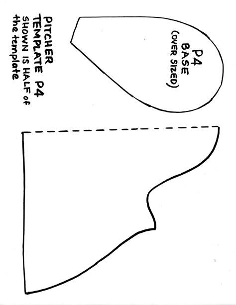 Sizes range from three to twelve inches on this template. slab pottery pitcher template - Google Search | Slab ...