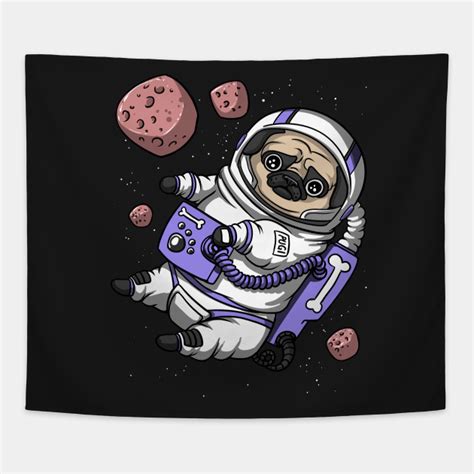 Pug Dog Astronaut Pet Funny Space Galaxy Travel Pug Astronaut