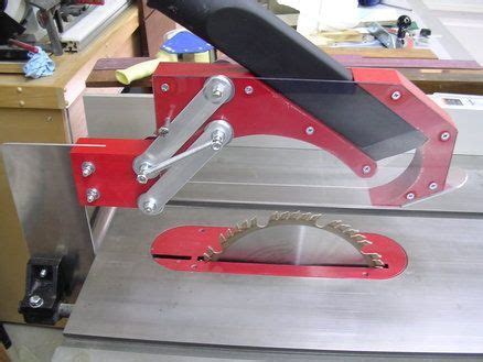 Luckily it touched my fingers an instant before the saw blade. Tablesaw blade guard with dust collection! | Dust ...