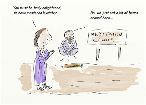 Meditation Guru Cartooncomic Humourhumor By Clare Walker Redbubble