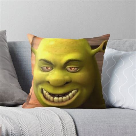 Creepy Shrek Throw Pillow For Sale By Alexis6214 Redbubble