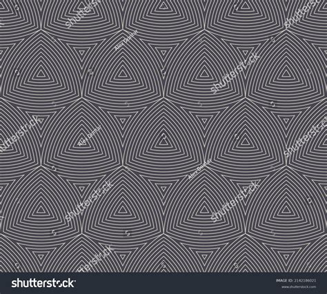 Subtle Linear Triangles Structure Ethnic Seamless Stock Vector Royalty