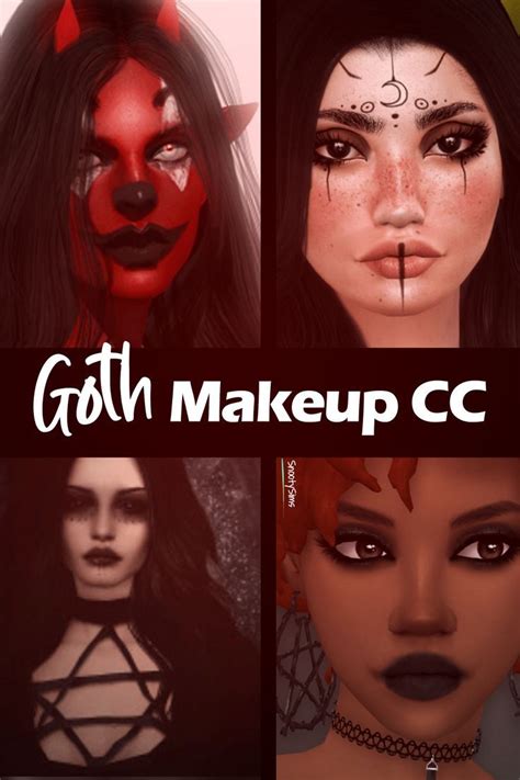 The Best Sims 4 Goth Makeup Custom Content Sims 4 Cc Makeup Sims