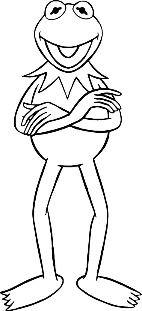 Kermit the frog coloring page Pin on Cute