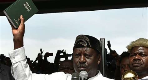 Kenya Opposition Leader Odinga Has Himself Sworn In As President