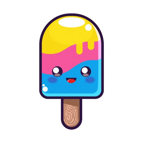 Kawaii Tri Flavor Ice Pops Popsicleicecream Ice Pop Cute Funy