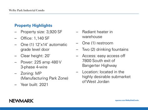 8018 S Welby Park Dr, West Jordan, UT 84088 - Welby Park Industrial