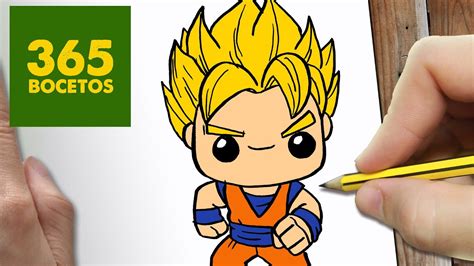 Como Dibujar Goku Kawaii Paso A Paso Dibujos Kawaii Faciles How To