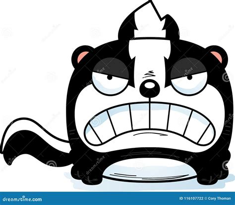 Cartoon Skunk Angry Stock Vector Illustration Of Little 116107722