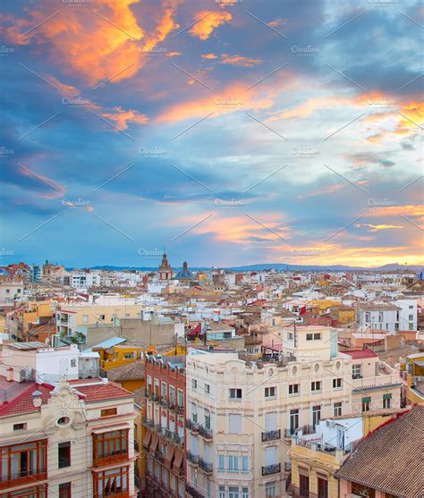 Old Town Of Valencia Spain Featuring Valencia Cityscape And Skyline