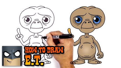 How To Draw Et The Extra Terrestrial Youtube