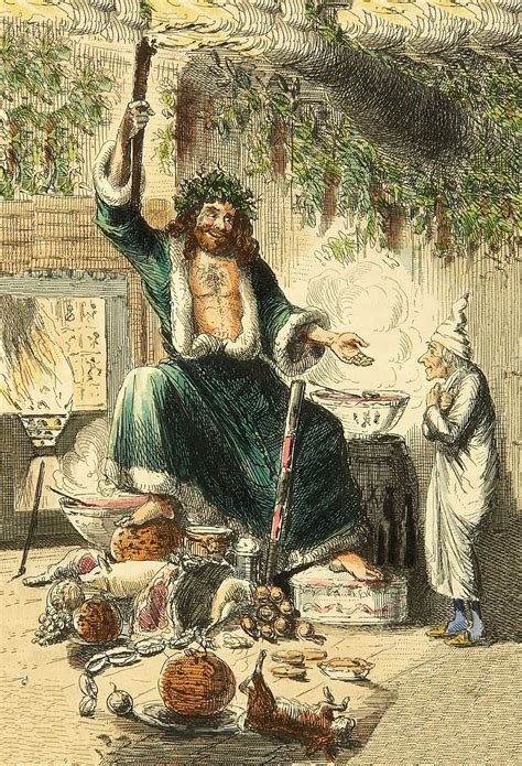 A Christmas Carol Ghost of Christmas Present Public Domain Clip Art