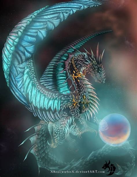 Glowing Dragon And Orb Fantasy Dragon Dragon Pictures Fairy Dragon