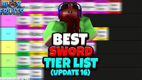 All Swords Ranked Tier List Blox Fruits Update Roblox YouTube