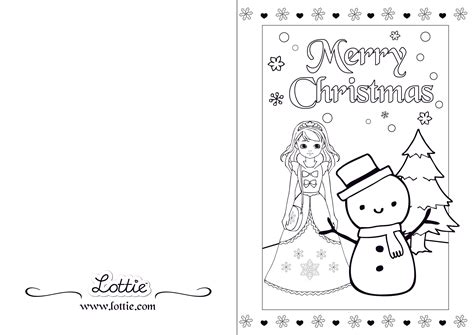 15 Best Printable Foldable Coloring Christmas Cards F