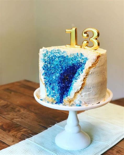 We've got the valentines cakes that you'll call heaven; Geode Cake | Tween and Teen Birthday Cake Ideas | POPSUGAR ...