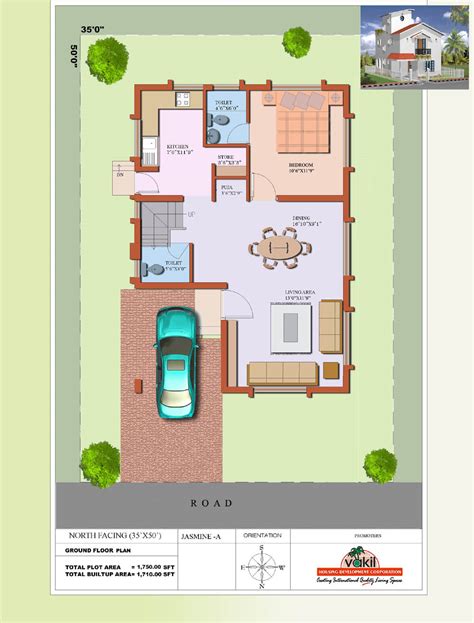 Look through our house plans with 400 to 500 square feet to find the size that will work best for you. Tamilnadu House Plans North Facing