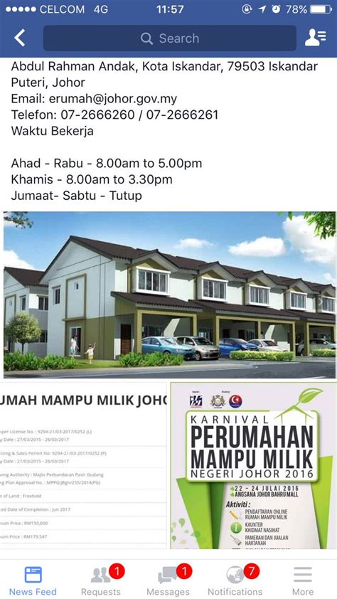 Lokasi Rumah Mampu Milik Johor  Memang nampak cantik dan yang penting